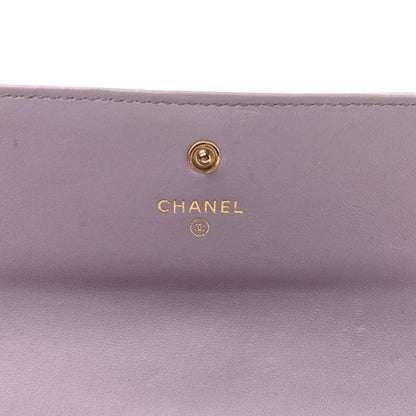 Chanel Patent Calfskin Quilted Boy Flap Wallet Light Purple 6 of 9