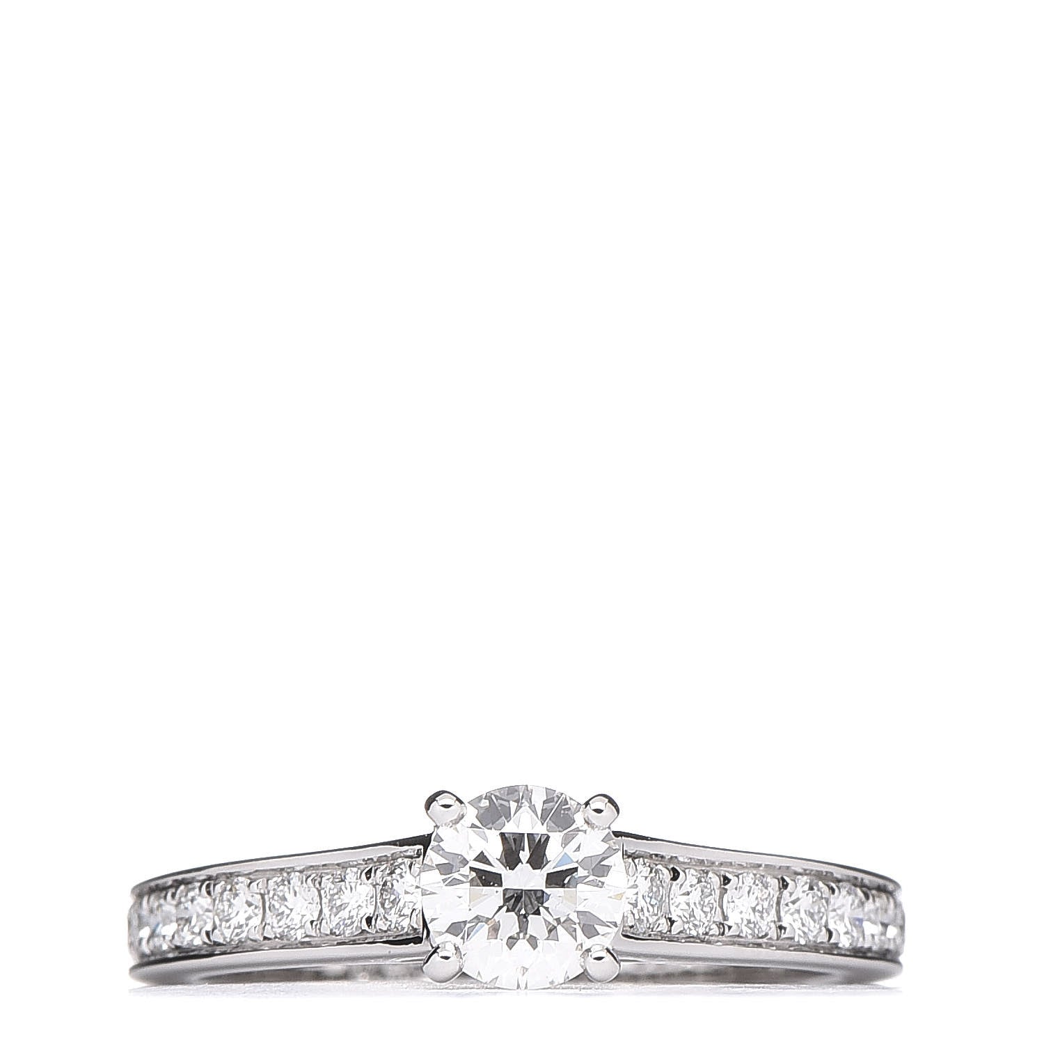 Cartier Platinum .43ct Diamond 1895 Solitaire Engagement Ring 49 4.75 1 of 8