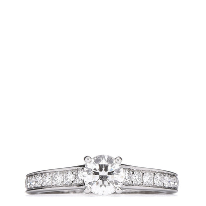 Cartier Platinum .43ct Diamond 1895 Solitaire Engagement Ring 49 4.75 1 of 8
