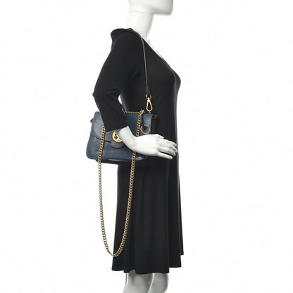 Chloe Goatskin Medium Mily Shoulder Bag Denim Blue 3 of 12