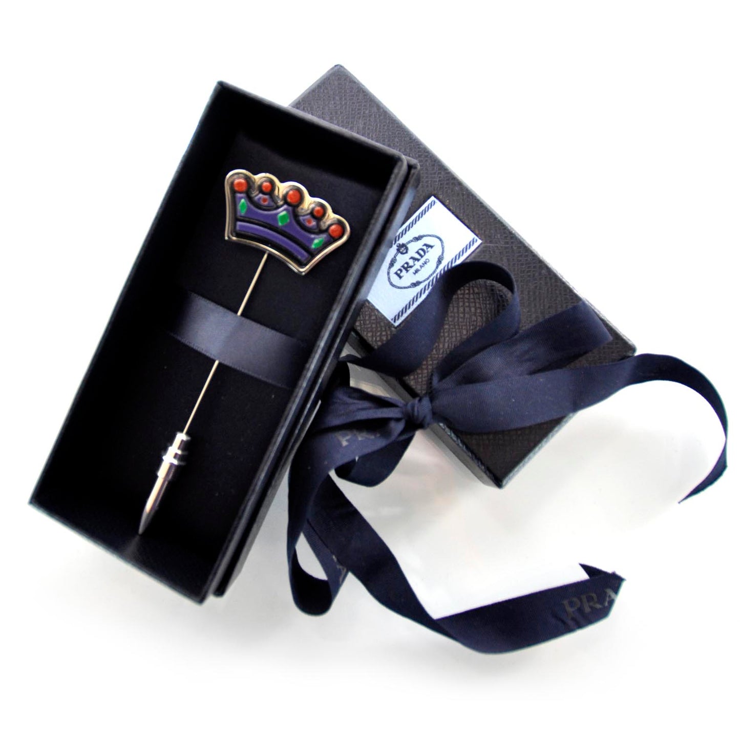 Plexiglass Crown Pin Unisex