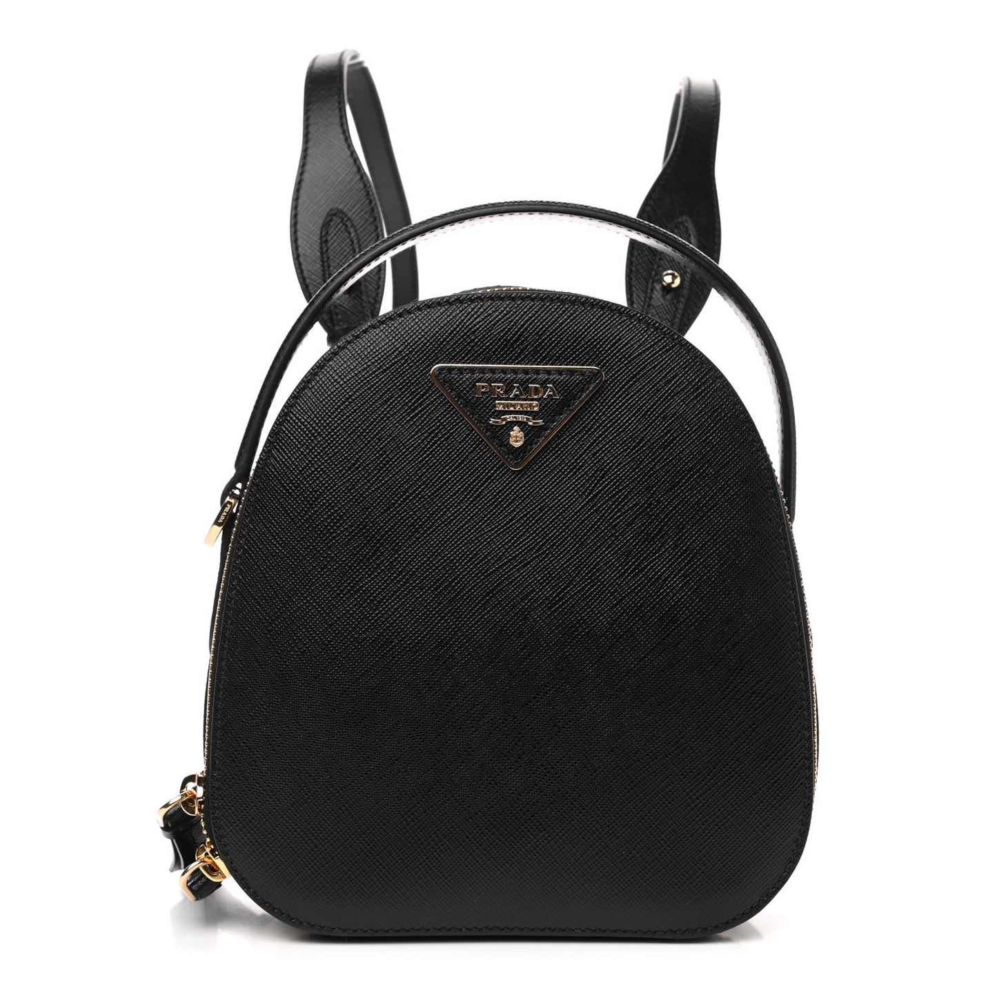 Saffiano Lux Mini Odette Backpack Black