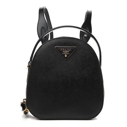 Prada Saffiano Lux Mini Odette Backpack Black 1 of 4