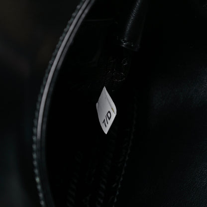 Prada Spazzolato Cleo Flap Adjustable Strap Shoulder Bag Black 7 of 9