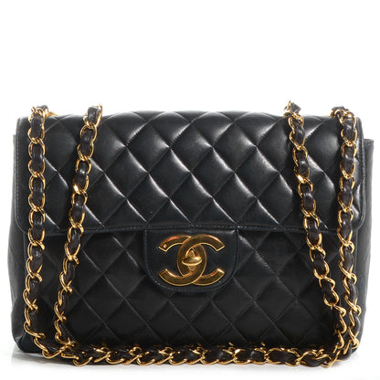 Chanel Lambskin Jumbo Flap Black 1 of 9