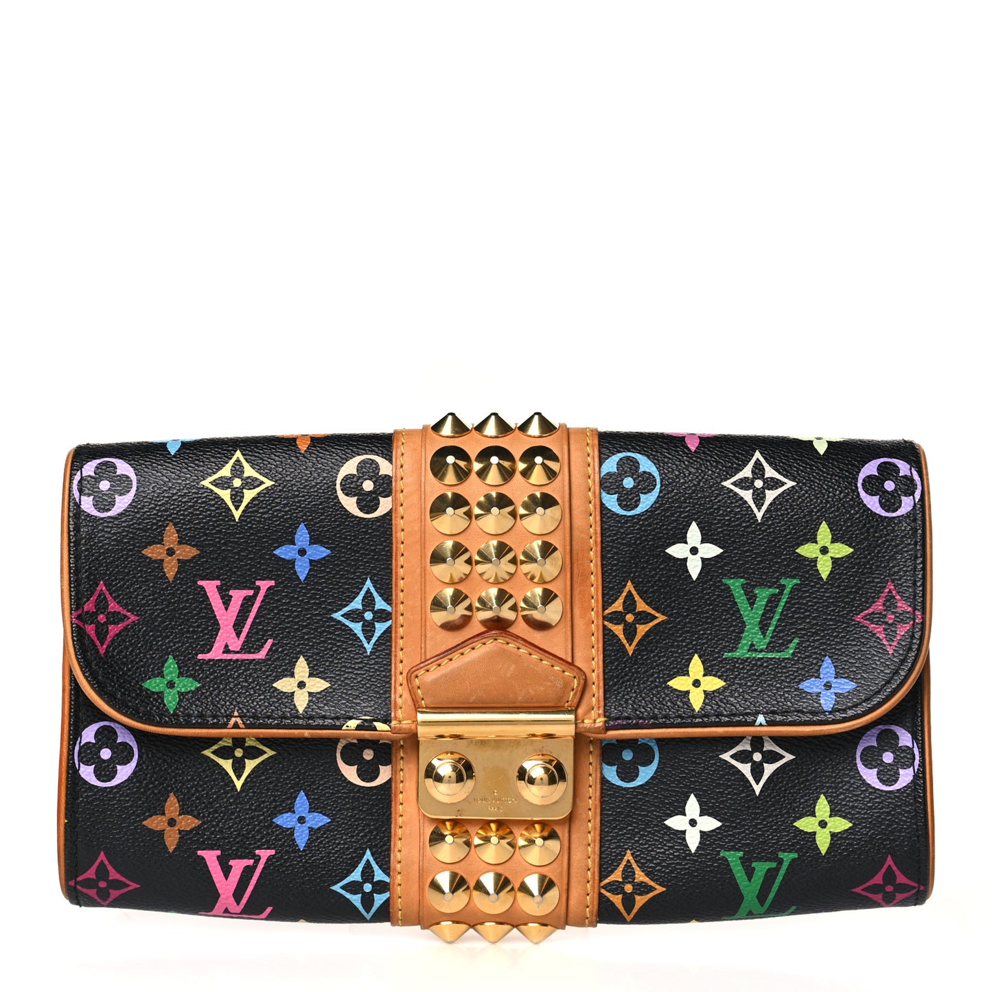 Monogram Multicolor Courtney Clutch Black