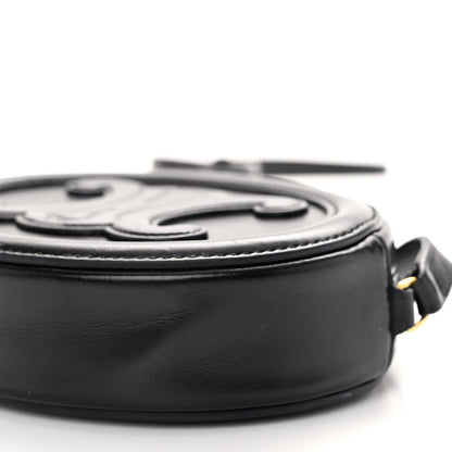 Celine Smooth Calfskin Cuir Triomphe Oval Bag Black 11 of 12