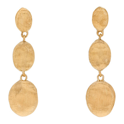 Marco Bicego 18K Yellow Gold Siviglia Triple Drop Earrings 1 of 4