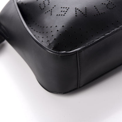Stella McCartney Eco Alter Nappa Perforated Logo Mini Crossbody Black 7 of 8