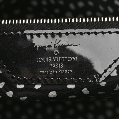 Louis Vuitton Vernis Kusama Infinity Dots Lockit MM Black 6 of 9