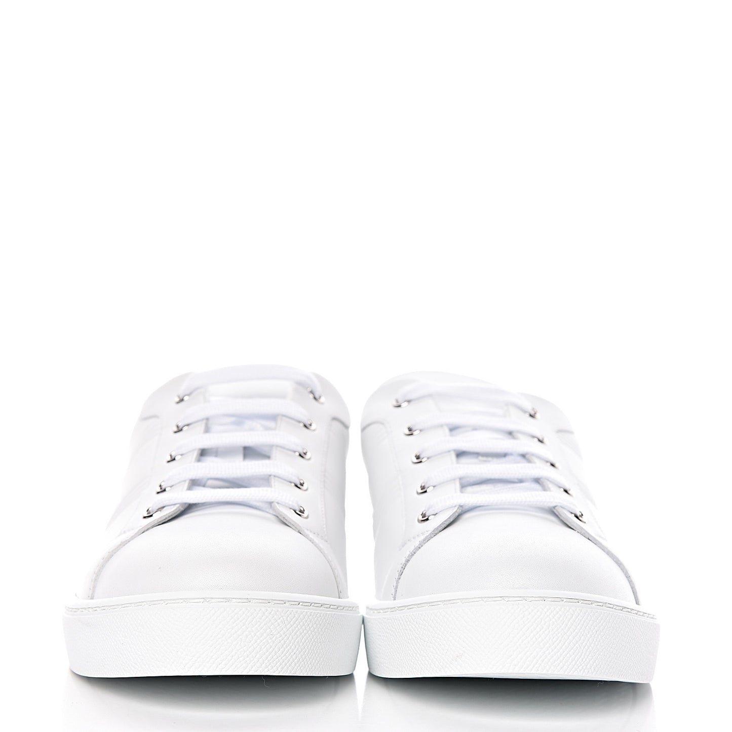 Calfskin Mens Advantage Sneakers 43 White