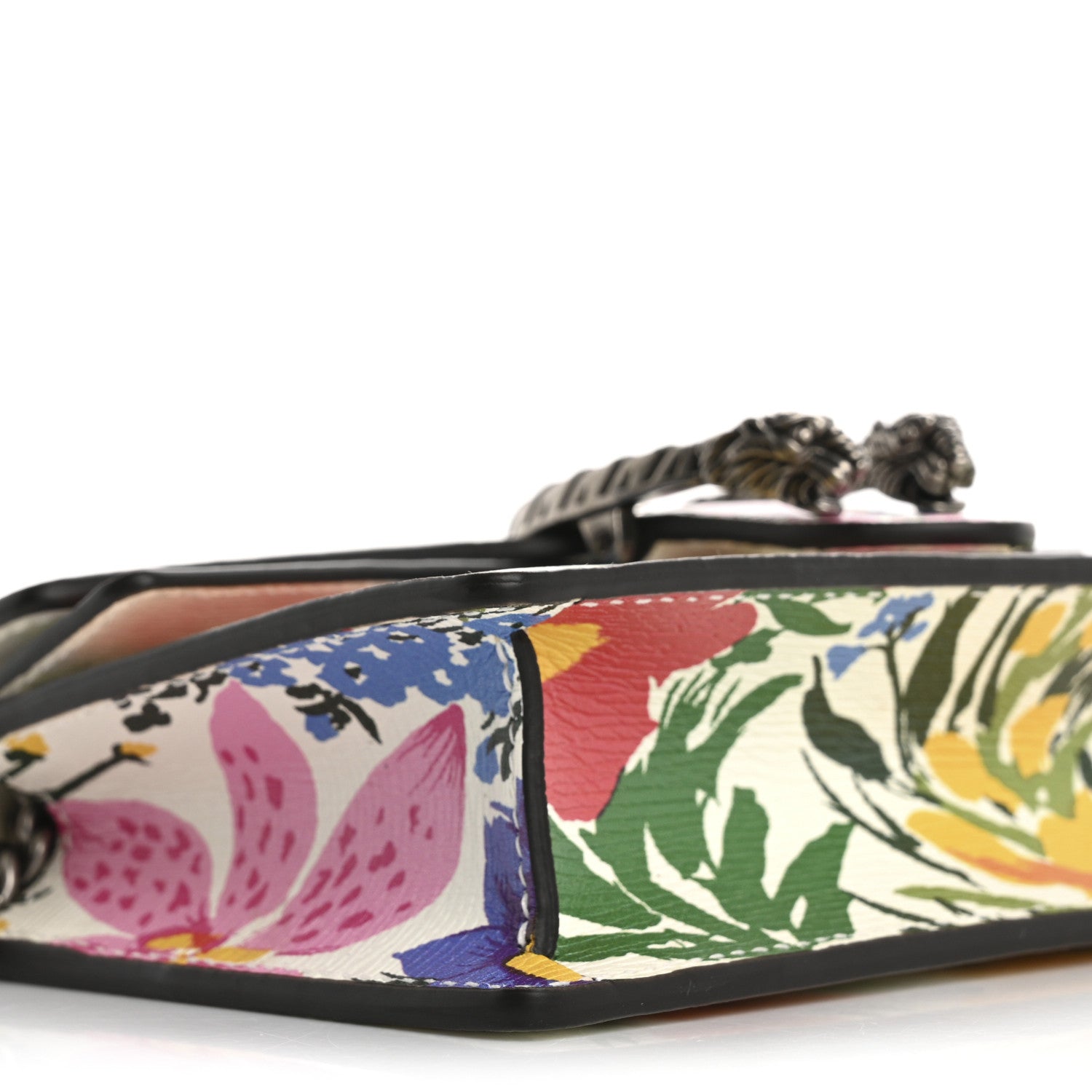 Gucci X KEN SCOTT New Shangai Calfskin Jardin D'Avril Floral Print Super Mini Dionysus Shoulder Bag Ivory Pink 8 of 10