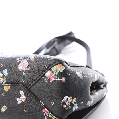 Louis Vuitton Soft Calfskin Lockme II Floral Chain Bag BB Black 8 of 11