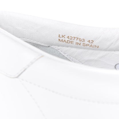 Saint Laurent Calfskin Court Sneakers 42 White 8 of 9