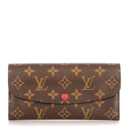 Louis Vuitton Monogram Emilie Wallet Red 1 of 6