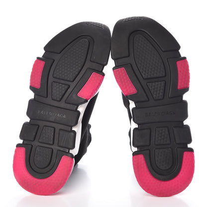 Balenciaga Neoprene Knit Womens Speed Sneakers 39 Black Pink 7 of 9