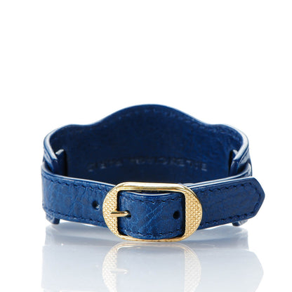 Balenciaga Agneau Arena Giant 12 Gold Hardware L Bracelet Bleu Mineral 3 of 6