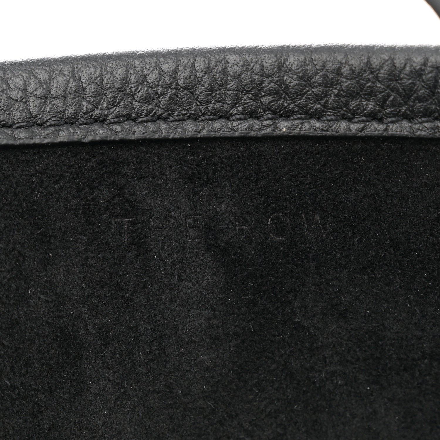 The Row Grained Calfskin Park Tote Three Black 7 of 13