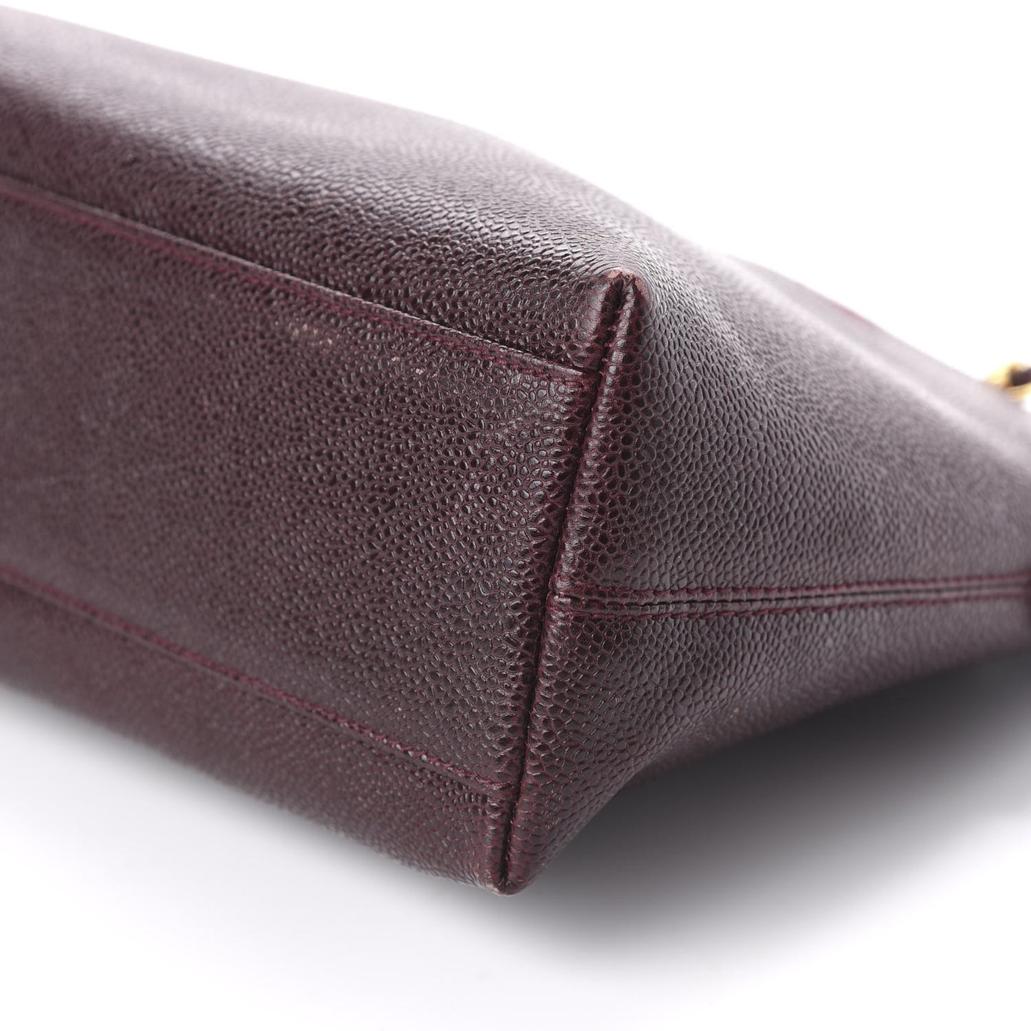 Caviar Shoulder Bag Burgundy