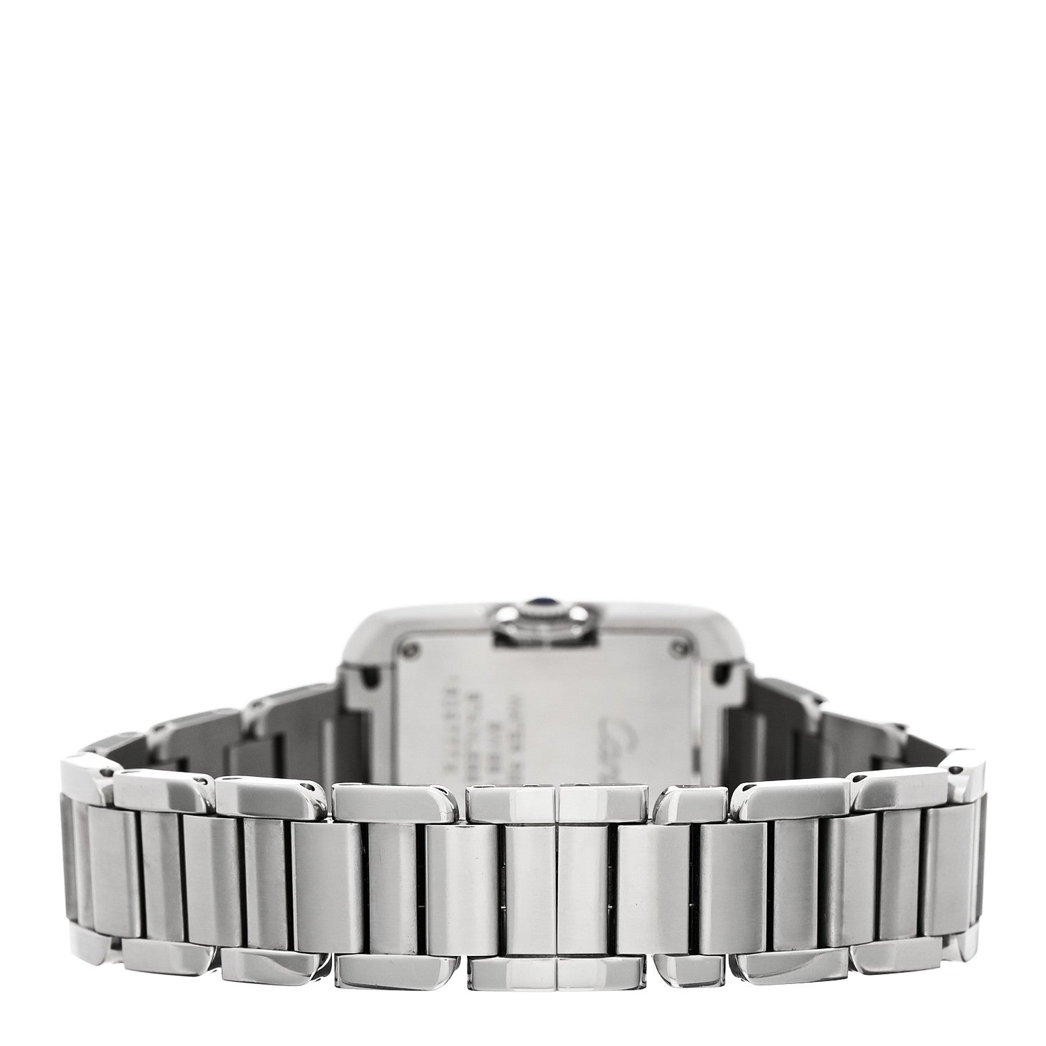 Cartier Stainless Steel Diamond 23mm Tank Anglaise Quartz Watch 3 of 4
