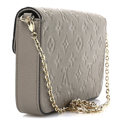 Louis Vuitton Empreinte Pochette Felicie Chain Wallet Tourterelle 4 of 11
