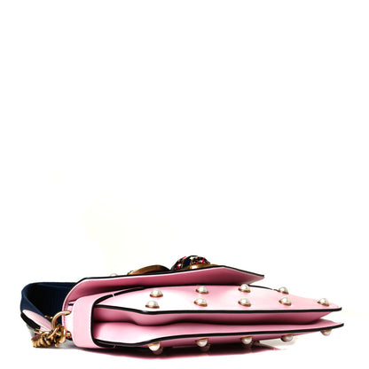 Gucci Nappa Pearl Studded Mini Queen Margaret Broadway Shoulder Bag Sugar Pink 4 of 10