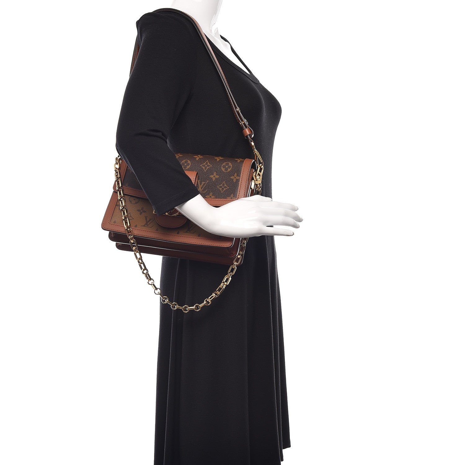 Louis Vuitton Reverse Monogram Dauphine MM 2 of 8
