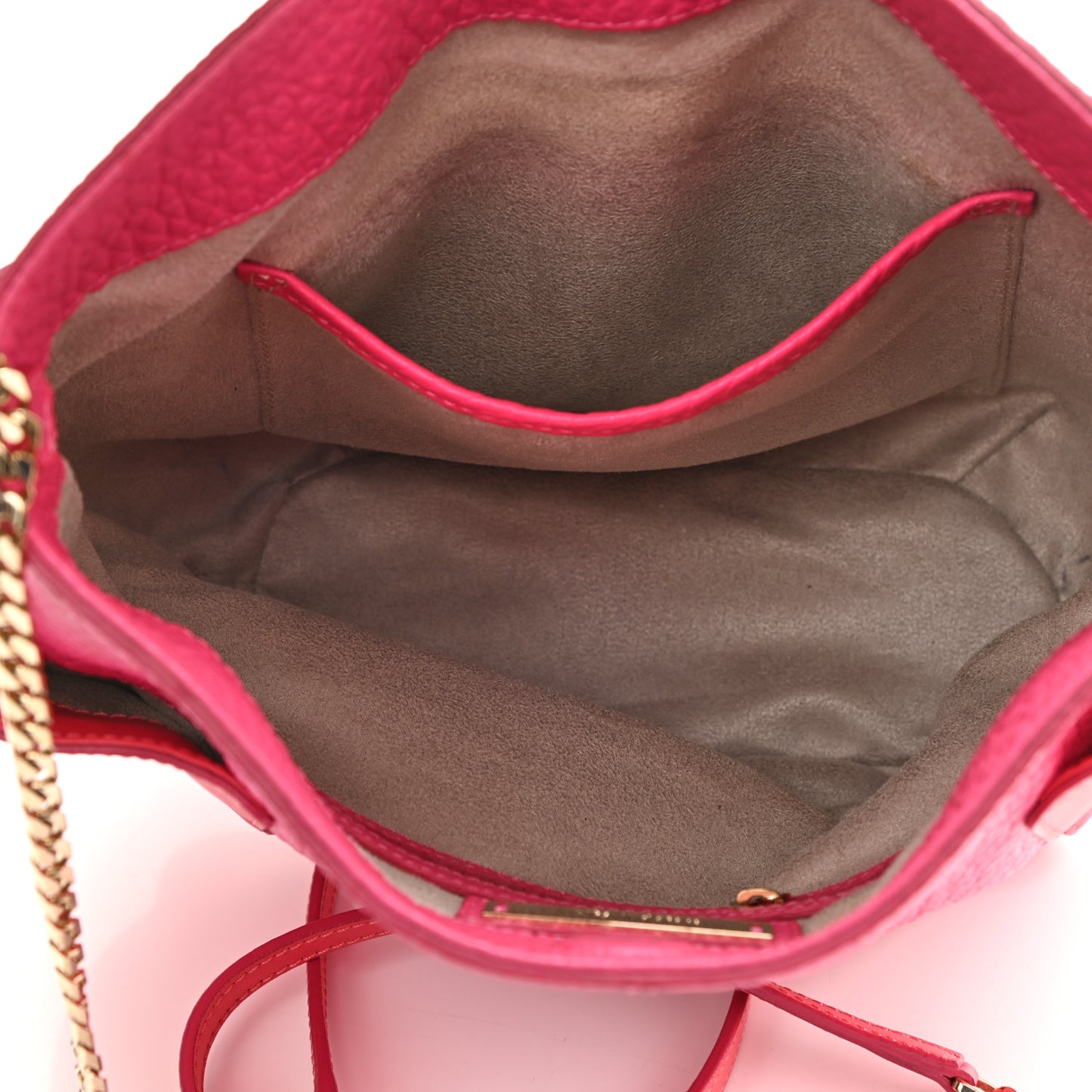 Calfskin Chain Tote Pink