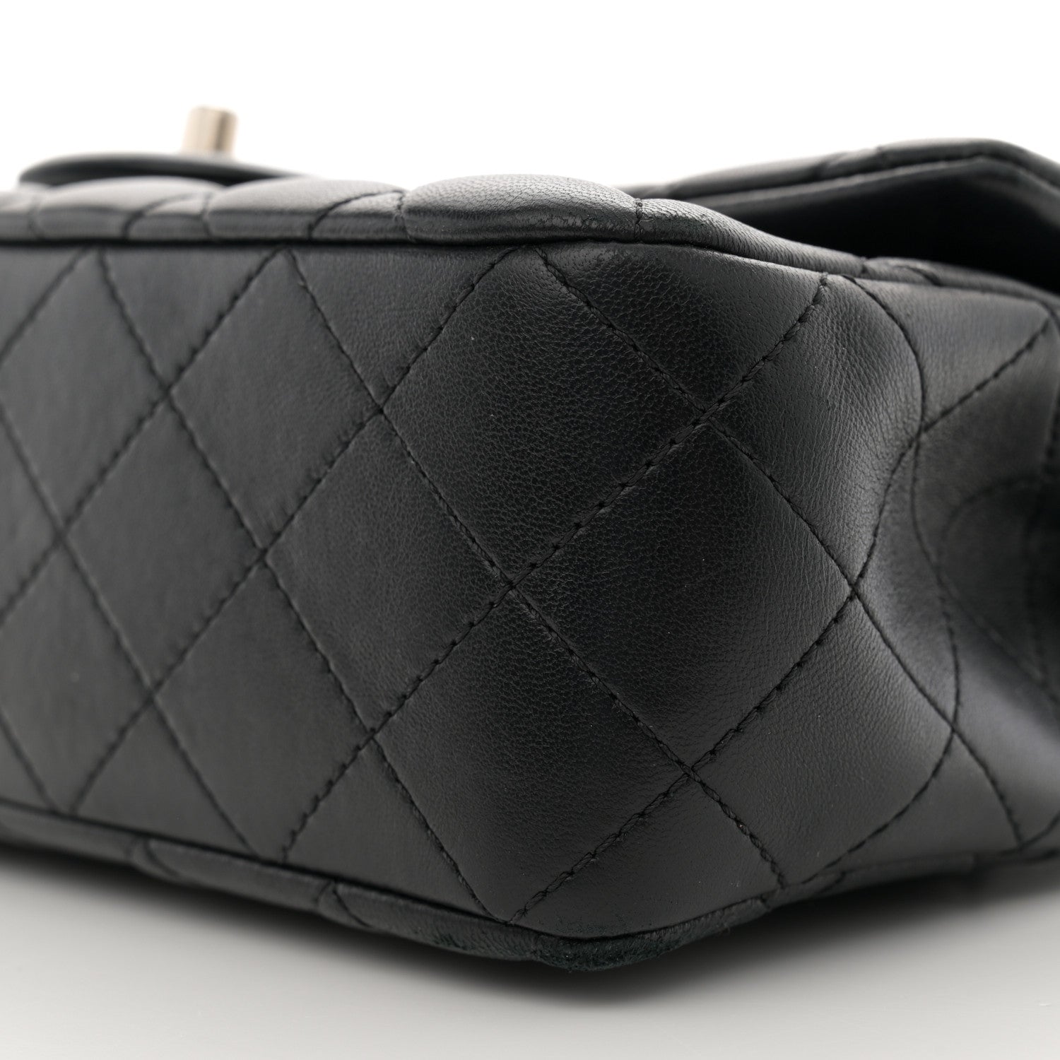 Chanel Lambskin Quilted Small Sweet Camellia Flap Black 10 of 12