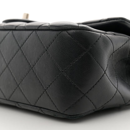 Chanel Lambskin Quilted Small Sweet Camellia Flap Black 10 of 12