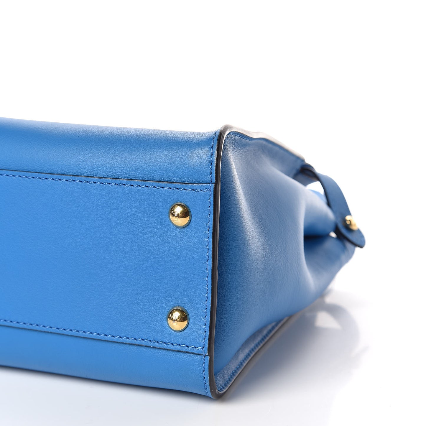 Vitello Seta Medium Peekaboo Iconic Satchel Blue Royal