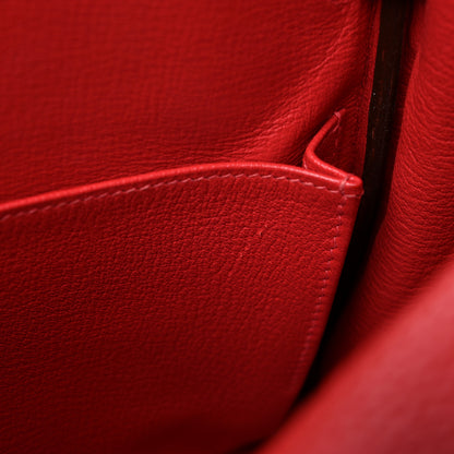 Hermes Taurillon Clemence Kelly Retourne 28 Rouge Pivoine 14 of 17