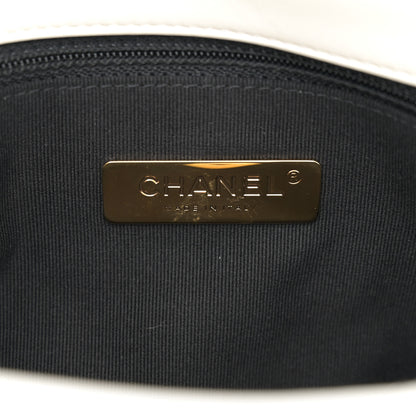 Chanel Lambskin Quilted Large Chanel 19 Flap White 6 of 10