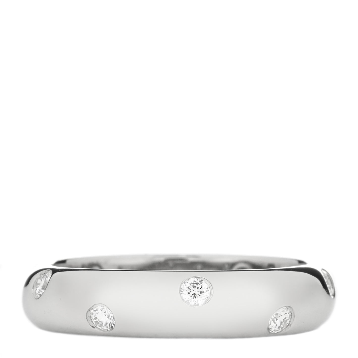 Platinum Diamond 4mm Etoile Band Ring 50 5.5