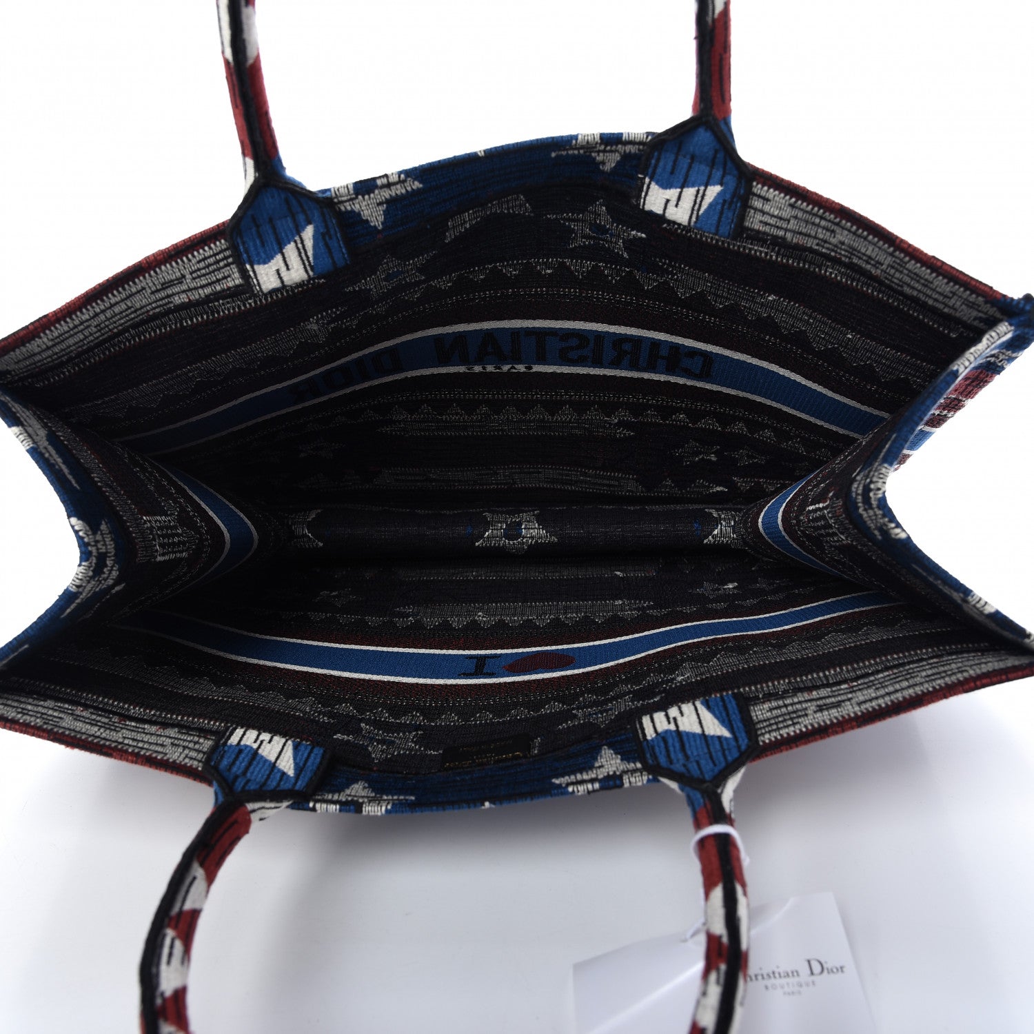 Christian Dior Canvas Embroidered Exclusive US Book Tote Multicolor 5 of 10