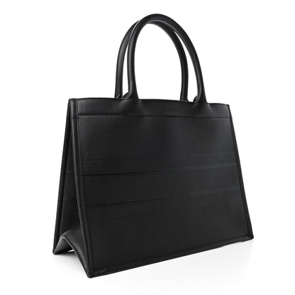 Christian Dior Calfskin Embossed Medium Book Tote Black 2 of 4