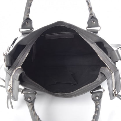 Balenciaga Chevre Silver Metallic Edge Hardware Town Gris Acier 6 of 9