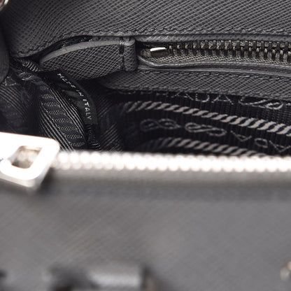 Prada Saffiano Small Galleria Double Zip Tote Marmo 8 of 9