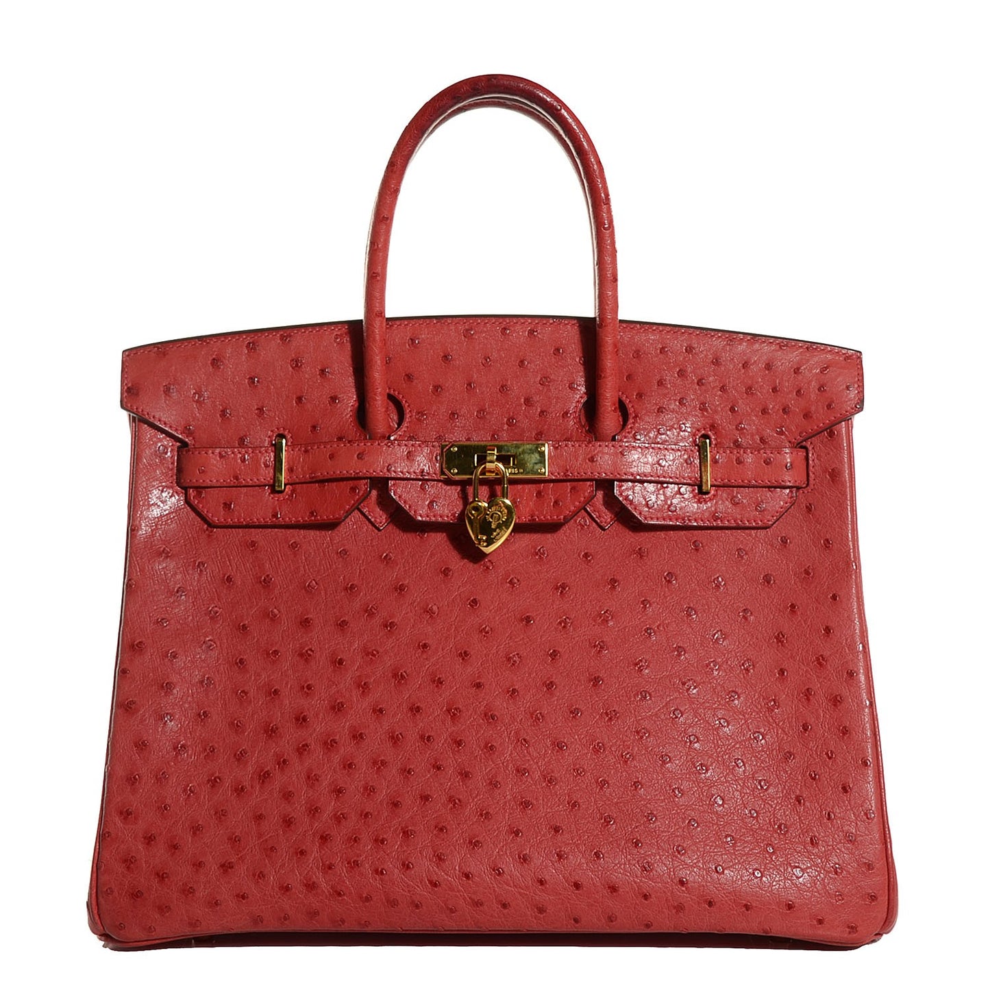 Ostrich Birkin 35 Rouge Vif