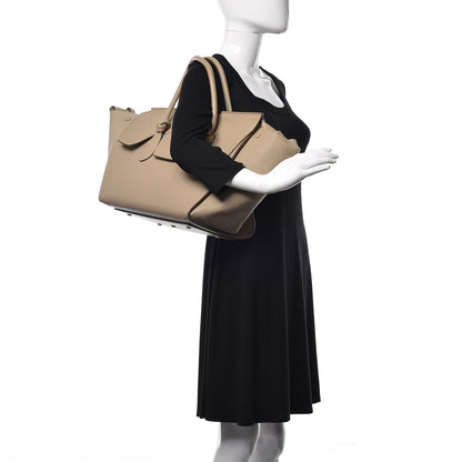 Celine Crisped Calfskin Medium Tie Knot Tote Light Taupe 2 of 11