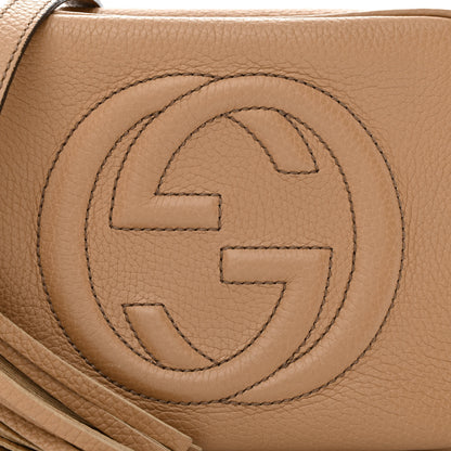 Gucci Pebbled Calfskin Small Soho Disco Bag Camelia 8 of 12