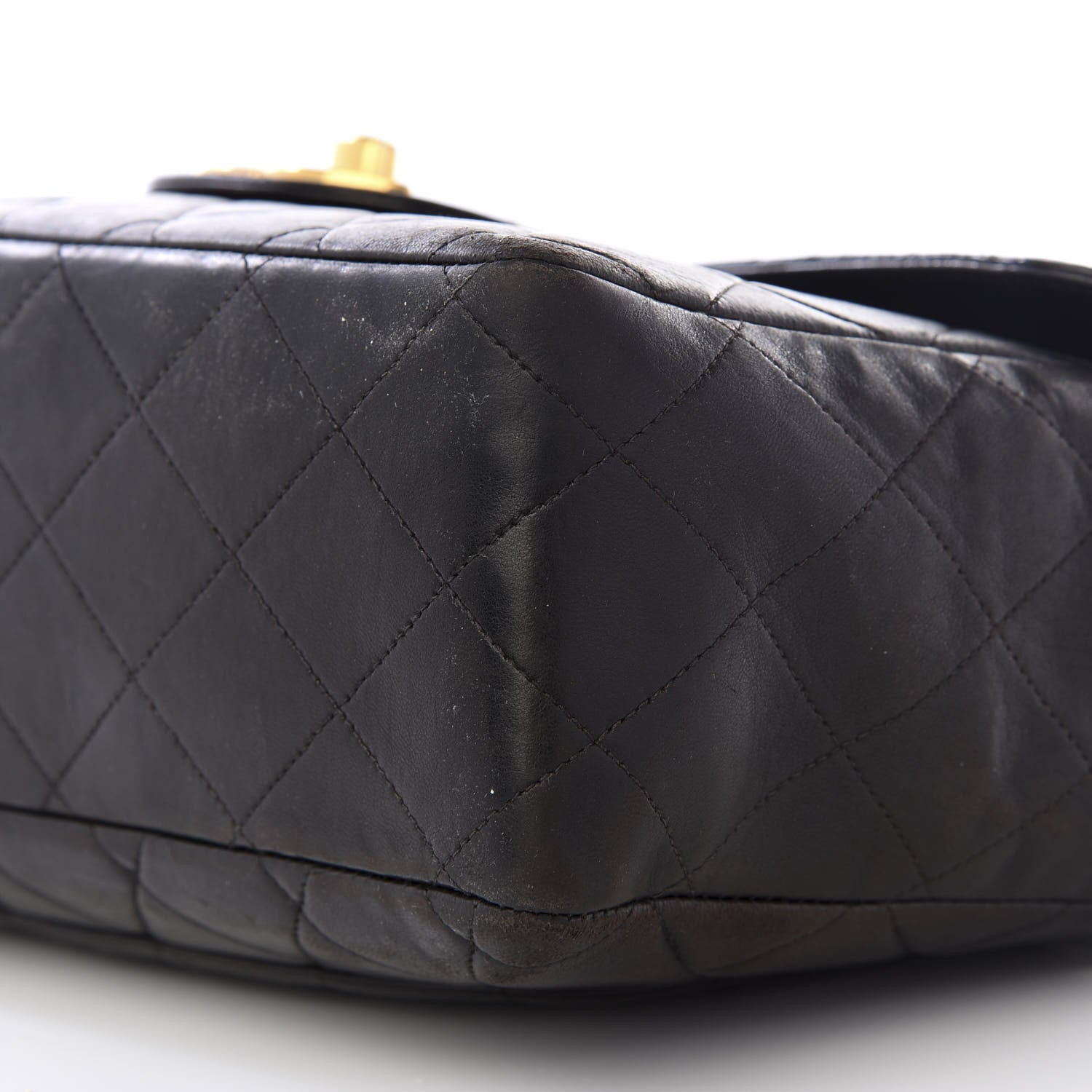 Chanel Lambskin Quilted XL Jumbo Single Flap Black 5 of 8