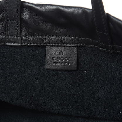 Gucci Calfskin Coco Capitan Logo Drawstring Backpack Black 6 of 8