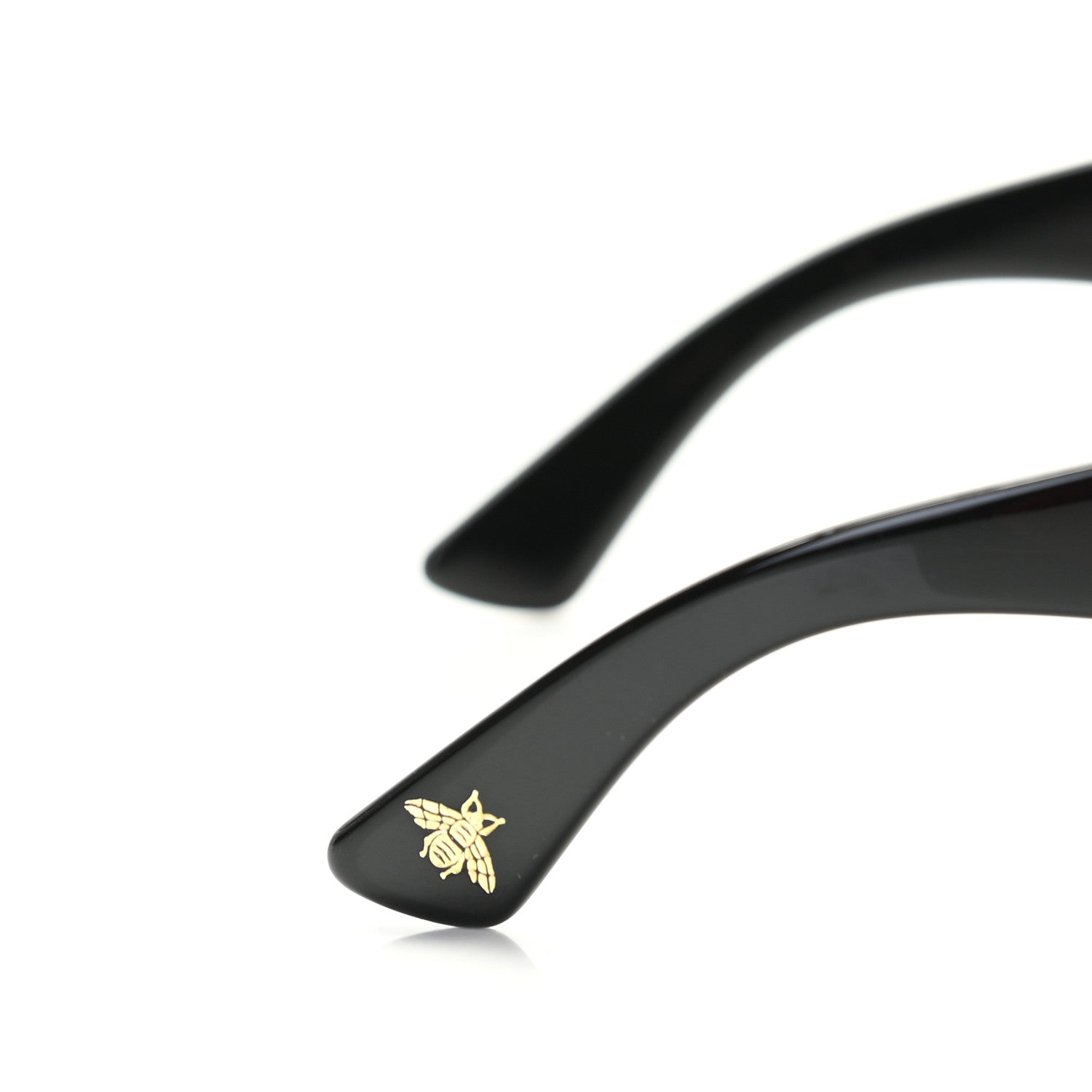 Gucci Acetate Square Frame Sunglasses GG0083S Glitter Red Black Green 7 of 9