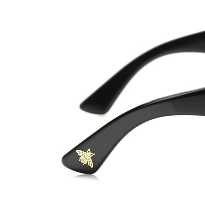 Gucci Acetate Square Frame Sunglasses GG0083S Glitter Red Black Green 7 of 9