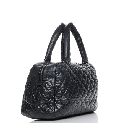 Chanel Lambskin Coco Cocoon Bowler Black 3 of 12