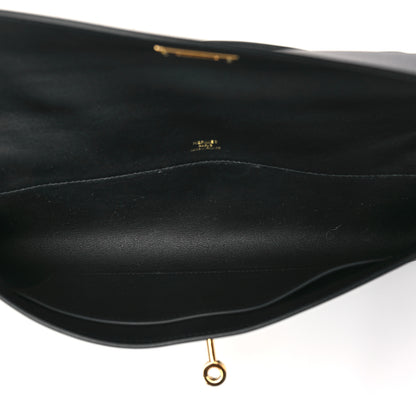 Hermes Swift Kelly Cut Clutch Pochette Black 5 of 10