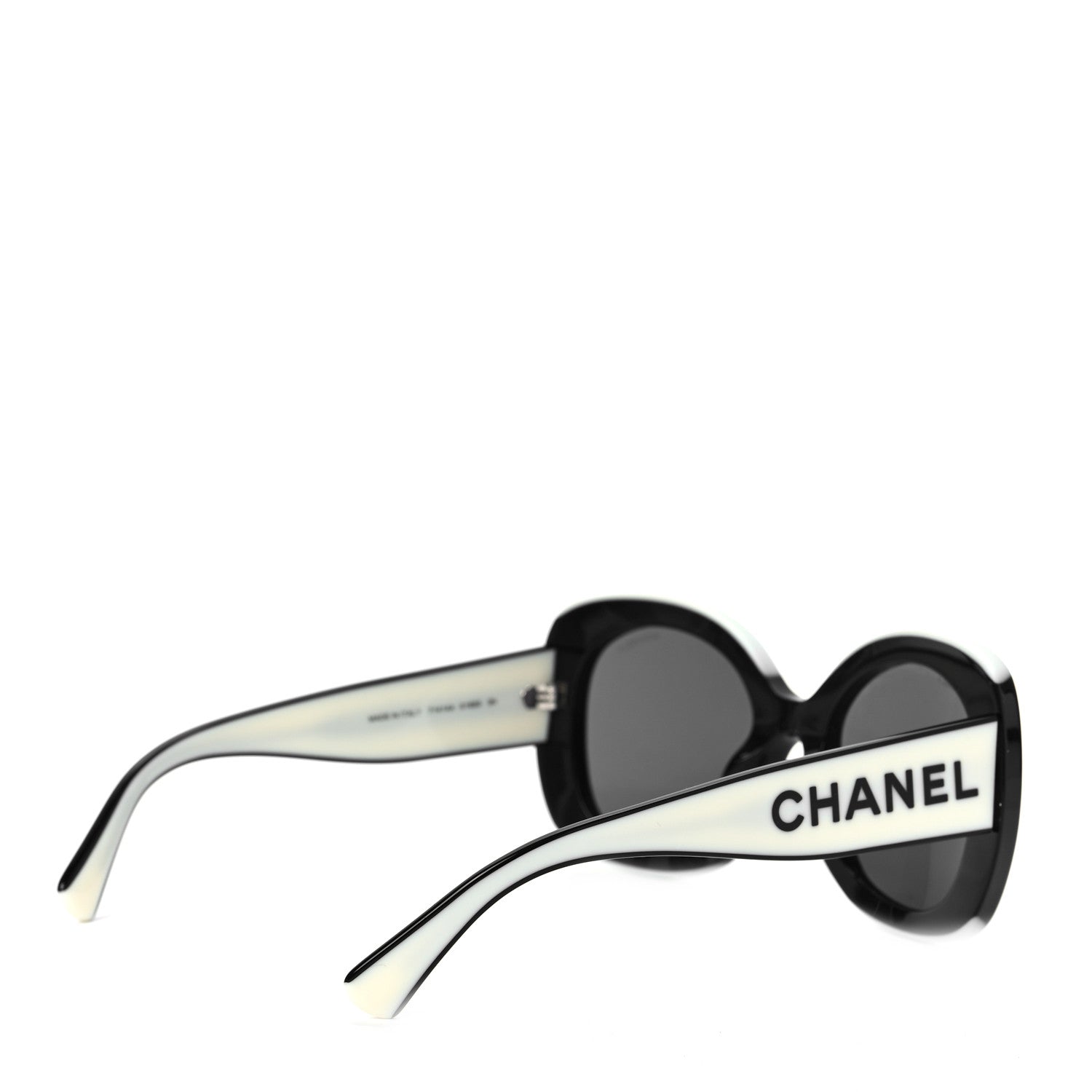 Chanel Acetate Sunglasses 71414 Black White 5 of 7