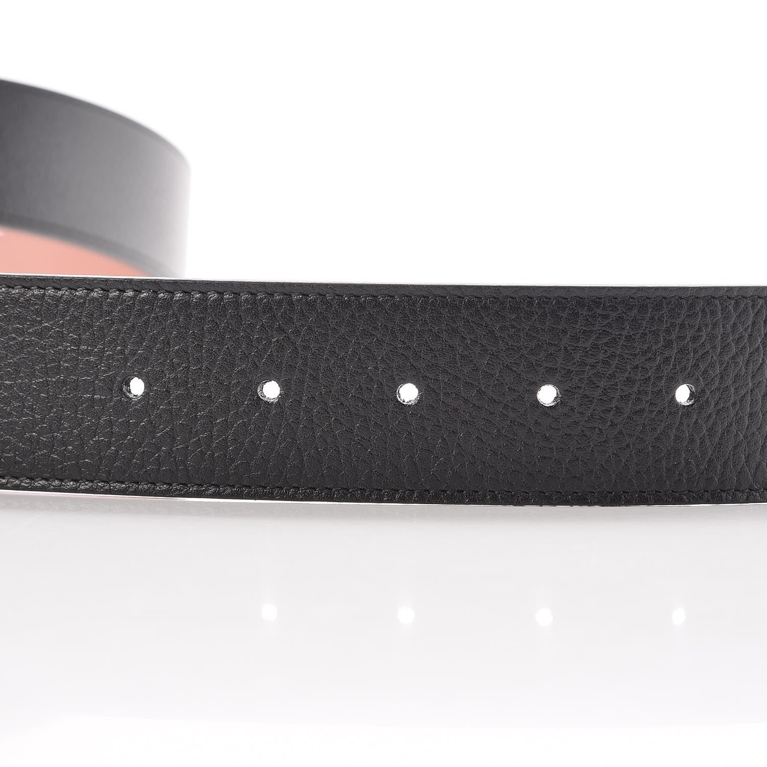 Gucci Calfskin 1973 Reversible Belt 95 38 Black Pink 7 of 7