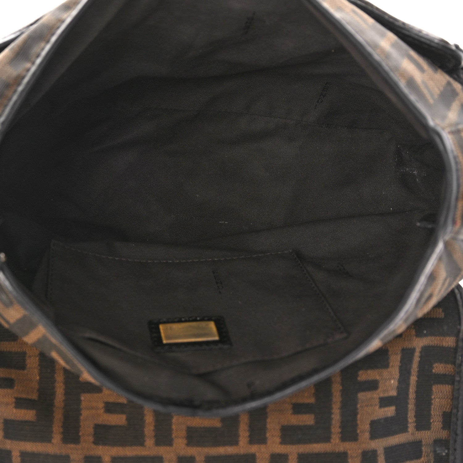Fendi Zucca B Bis Flap Bag Tobacco Castagna 5 of 15